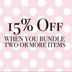 15% off when you bundle 2 or more items!!!